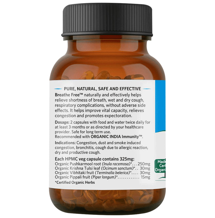 Organic India Breathe Free Veg Capsule