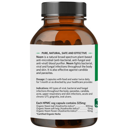 Organic India Neem Veg Capsule | Acts as Blood Purifier