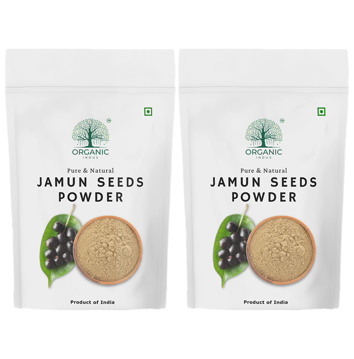 Organic Indus Jamun Seeds Powder (100gm Each) - Classic Derma