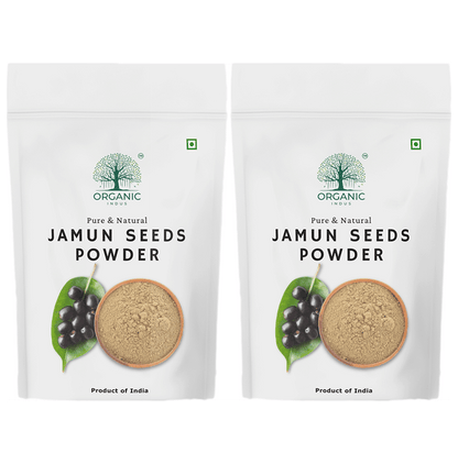 Organic Indus Jamun Seeds Powder (100gm Each) - Classic Derma