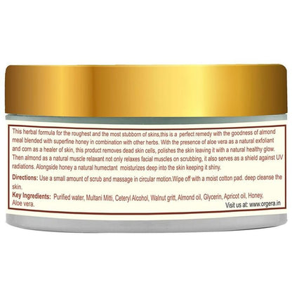 Orgera Almond and Honey Facial Scrub