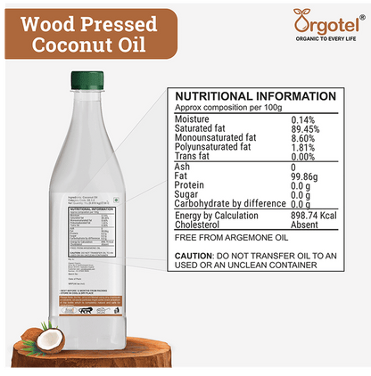 Orgotel Wood Pressed Coconut Oil