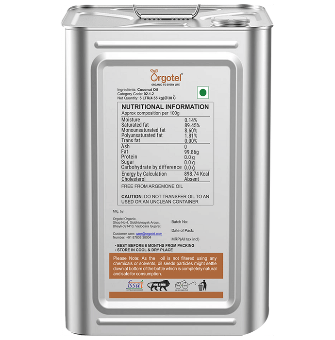 Orgotel Wood Pressed Coconut Oil