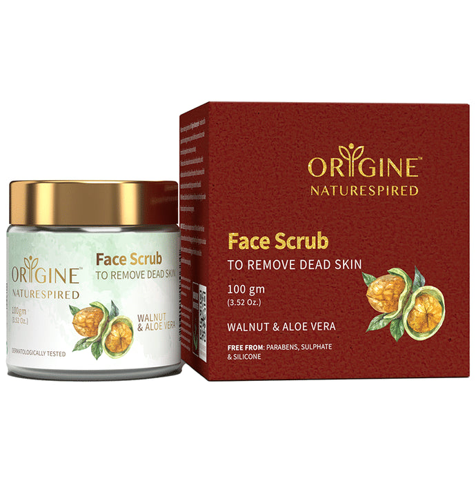 Origine Naturespired Face Scrub Walnut & Aloe Vera to Remove Dead Skin - Classic Derma