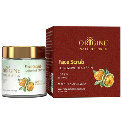 Origine Naturespired Face Scrub Walnut & Aloe Vera to Remove Dead Skin - Classic Derma
