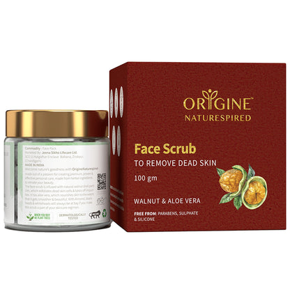 Origine Naturespired Face Scrub Walnut & Aloe Vera to Remove Dead Skin