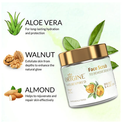 Origine Naturespired Face Scrub Walnut & Aloe Vera to Remove Dead Skin