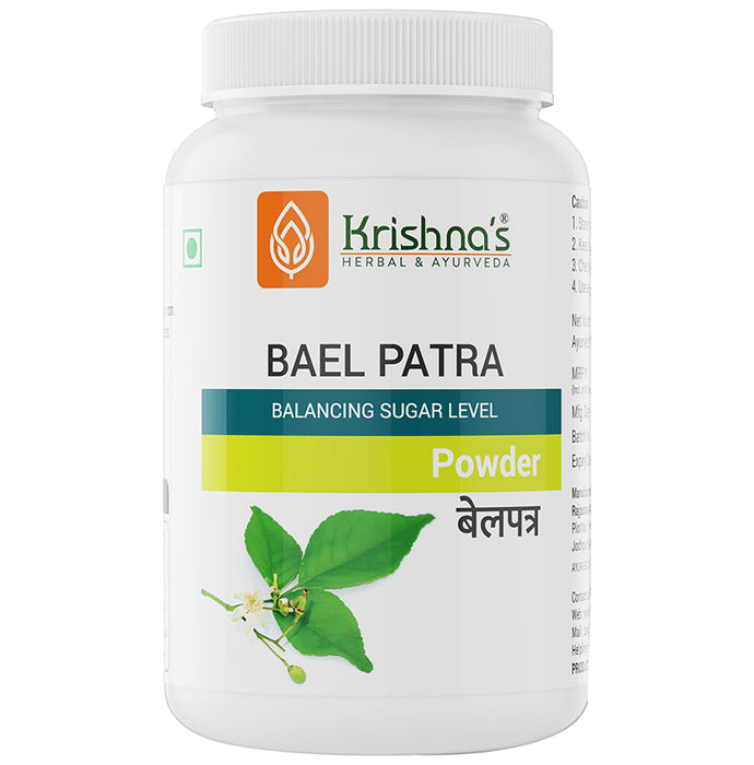 Krishna's Herbal & Ayurveda Bael Patra Powder - Classic Derma