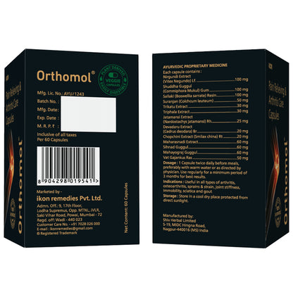 Orthomol Pain Relieving & Arthritis Care Capsule (60 Each)