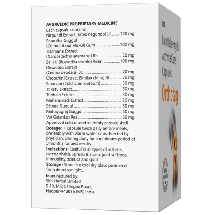Orthotag Pain Relieving & Arthritis Care Capsule (10 Each)