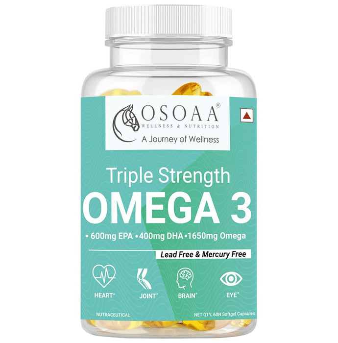 OSOAA Triple Strength Omega 3 Soft Gelatin Capsule - Classic Derma