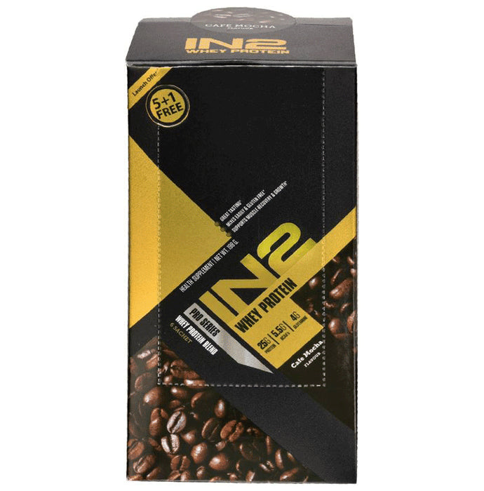 IN2 Whey Protein Sachets (5+1 Free) Cafe Mocha - Classic Derma
