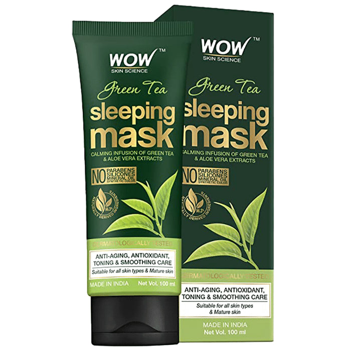 WOW Skin Science Green Tea Sleeping Mask - Classic Derma