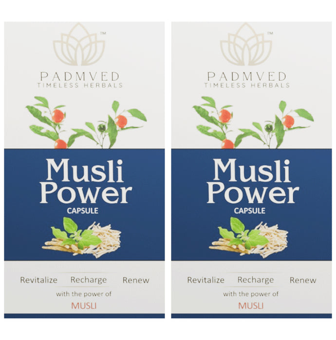 Padmved Musli Power Capsule (30 Each) - Classic Derma