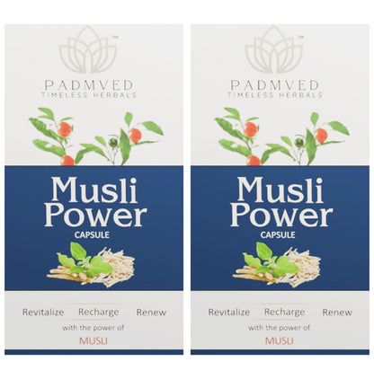 Padmved Musli Power Capsule (30 Each) - Classic Derma