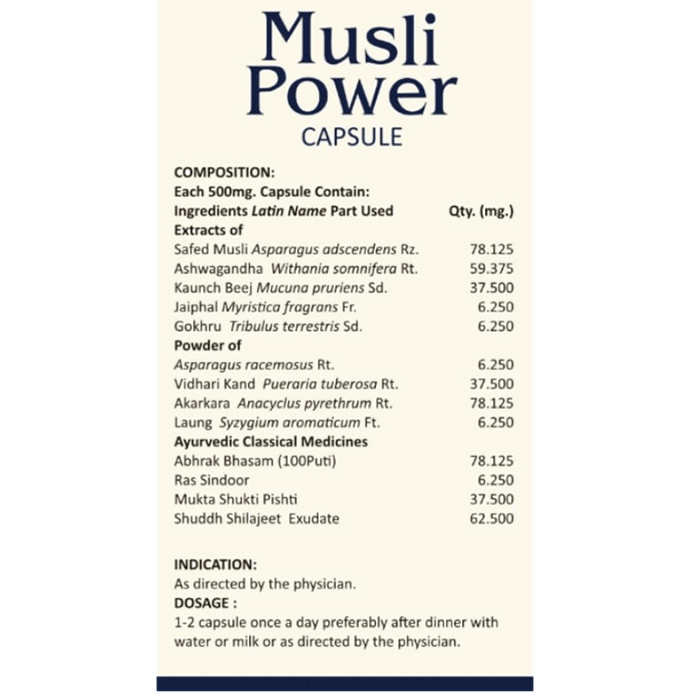 Padmved Musli Power Capsule (30 Each)