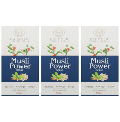 Padmved Musli Power Capsule (30 Each) - Classic Derma