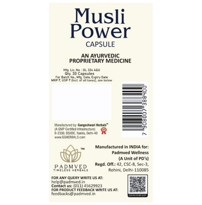 Padmved Musli Power Capsule (30 Each)