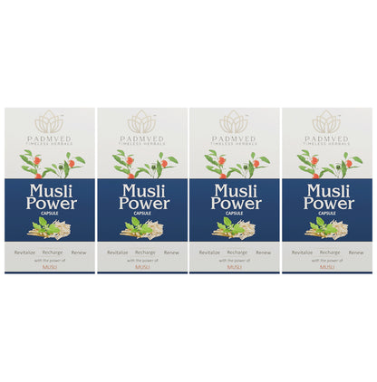Padmved Musli Power Capsule (30 Each) - Classic Derma