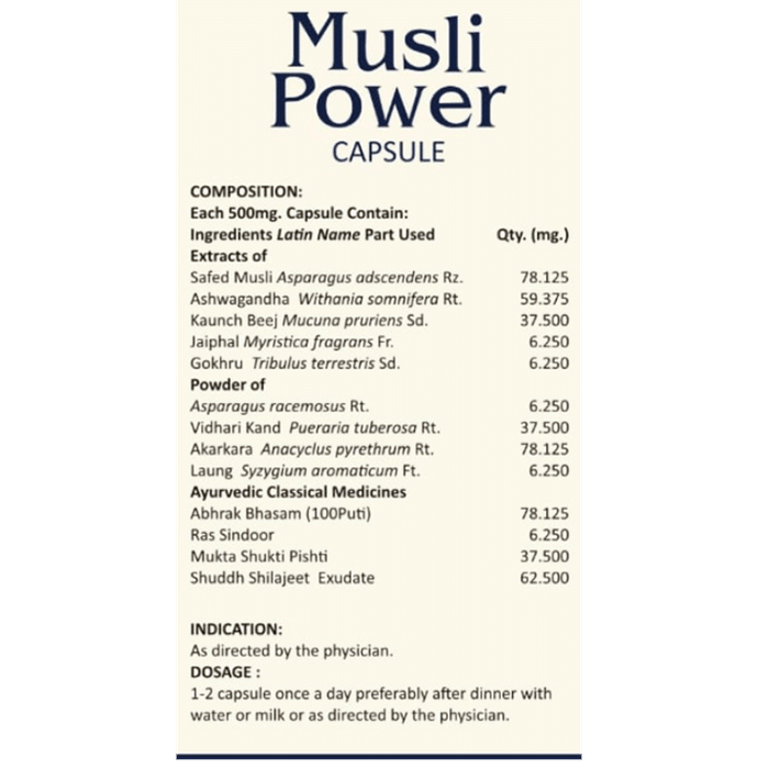 Padmved Musli Power Capsule (30 Each)