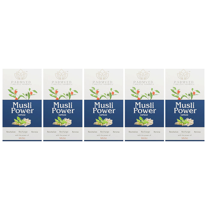 Padmved Musli Power Capsule (30 Each) - Classic Derma