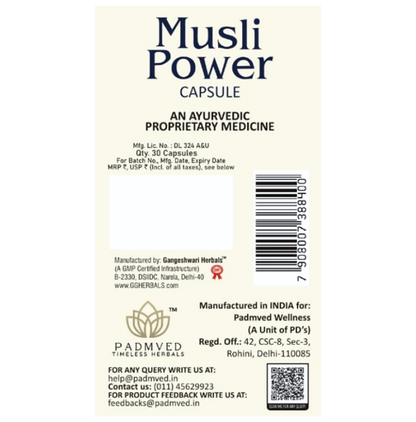 Padmved Musli Power Capsule (30 Each)