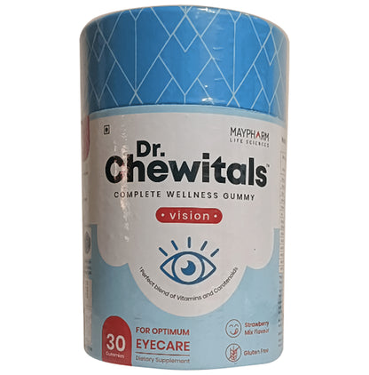 Maypharm Lifesciences Dr. Chewitals Complete Wellness Gummies Vision Strawberry Mix - Classic Derma
