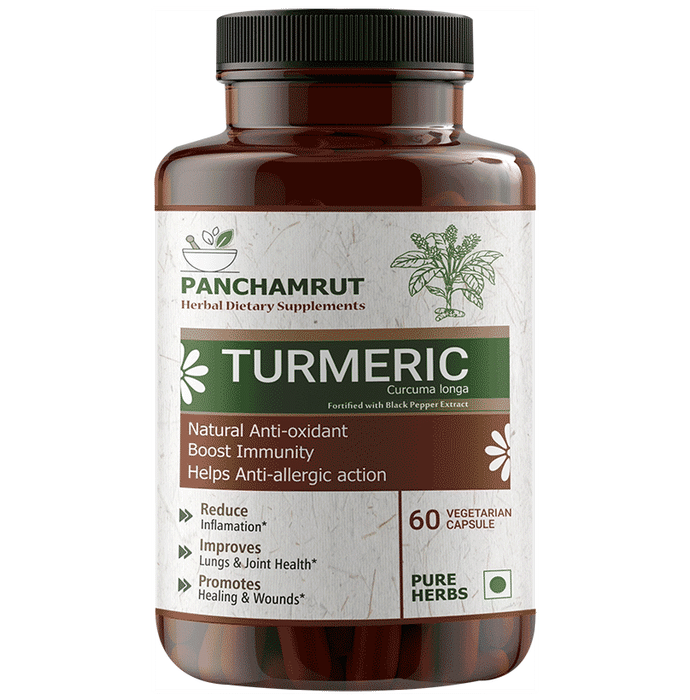 Panchamrut Herbals Turmeric Capsules - Classic Derma