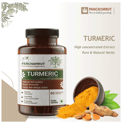 Panchamrut Herbals Turmeric Capsules