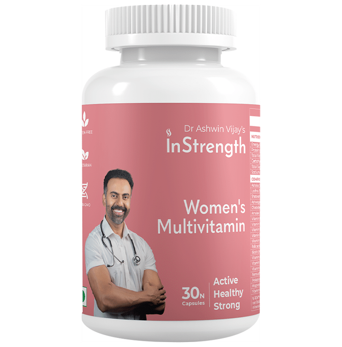 InStrength Women's Multivitamin for Metabolism, Digestion, Bones & Muscles | Capsule - Classic Derma