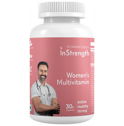 InStrength Women's Multivitamin for Metabolism, Digestion, Bones & Muscles | Capsule - Classic Derma