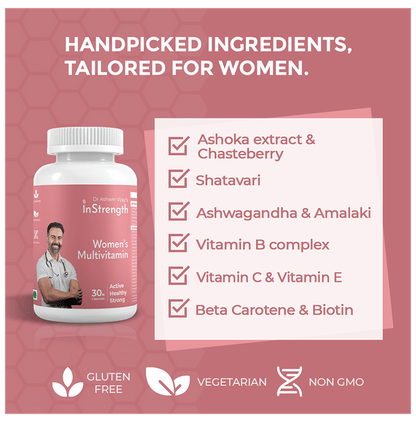 InStrength Women's Multivitamin for Metabolism, Digestion, Bones & Muscles | Capsule