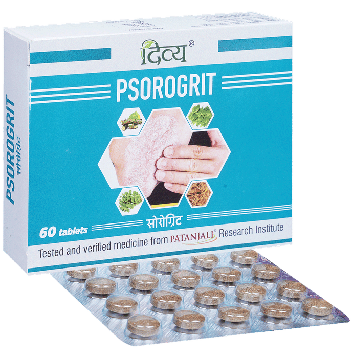 Patanjali Divya Psorogrit Tablet for Psoriasis - Classic Derma