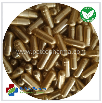 Patco Pharma Empty Vegetarian Capsule Size 0 Golden