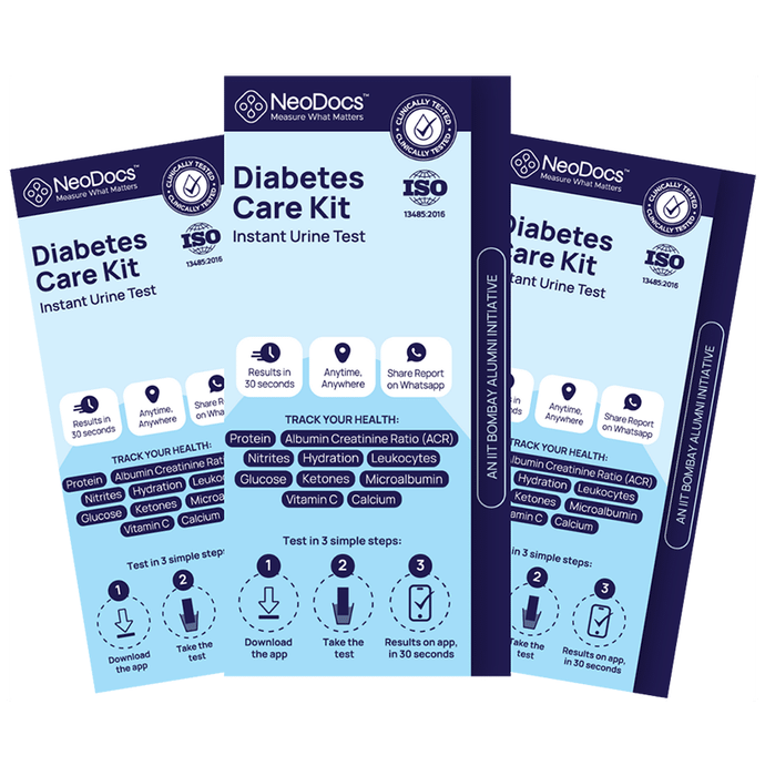 NeoDocs Diabetes Care Kit Instant Urine Test - Classic Derma