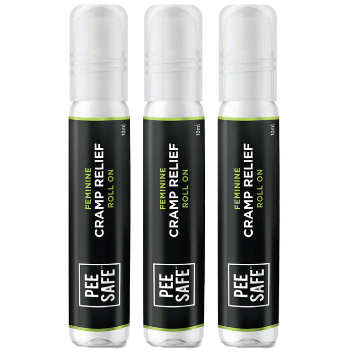 Pee Safe Feminine Cramp Relief Roll On (10ml Each) - Classic Derma