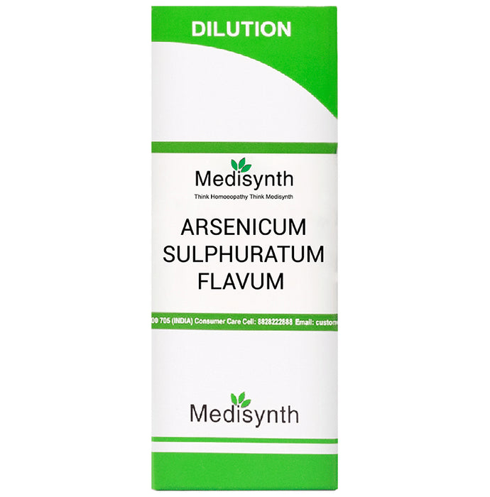 Medisynth Arsenicum Sulphuratum Flavum Dilution 1M - Classic Derma