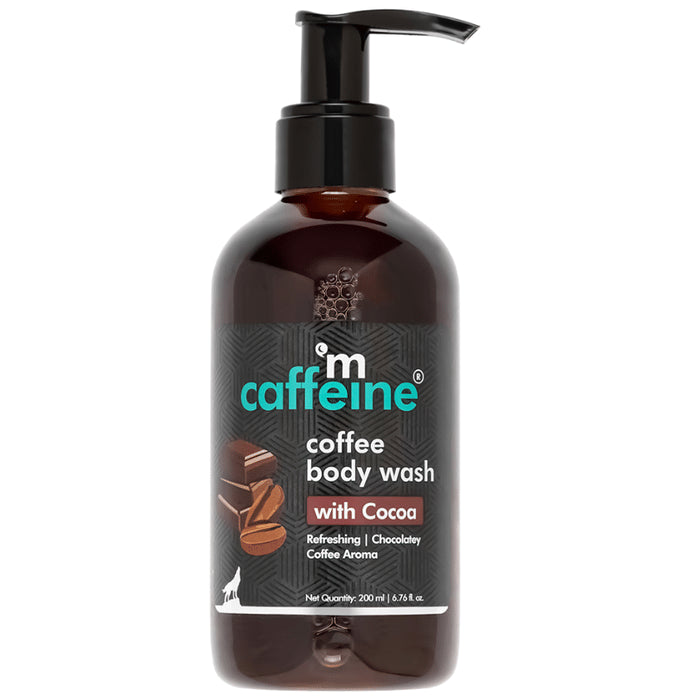 mCaffeine Coffee Body Wash with Berries | De-Tan & Deep Cleansing Shower Gel with Cocoa - Classic Derma