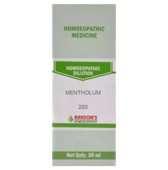 Bakson's Homeopathy Mentholum Dilution 200 - Classic Derma
