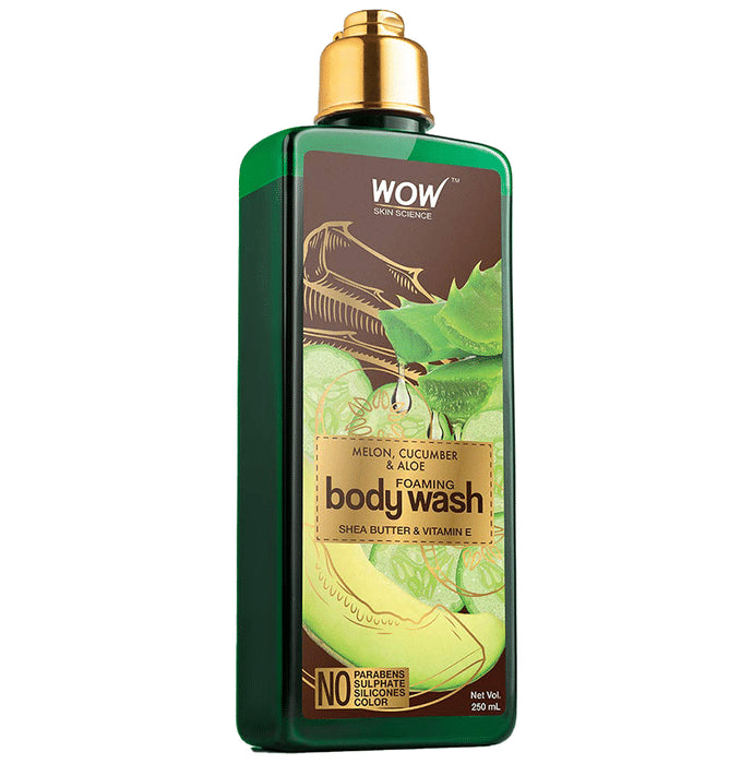 WOW Skin Science Melon, Cucumber & Aloe Foaming Body Wash - Classic Derma