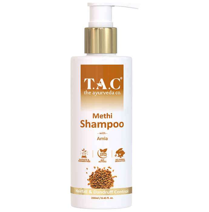 TAC The Ayurveda Co. Methi Shampoo with Amla for Hairfall & Dandruff Control - Classic Derma