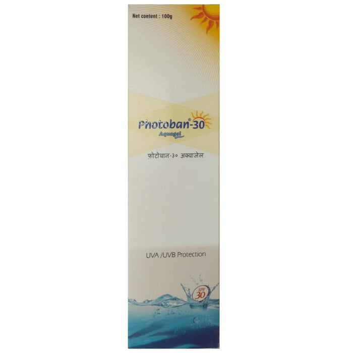 Photoban 30 Aquagel Sunscreen SPF 30 | For UVA/UVB Protection - Classic Derma
