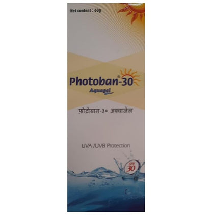 Photoban 30 Aquagel Sunscreen SPF 30 | For UVA/UVB Protection - Classic Derma