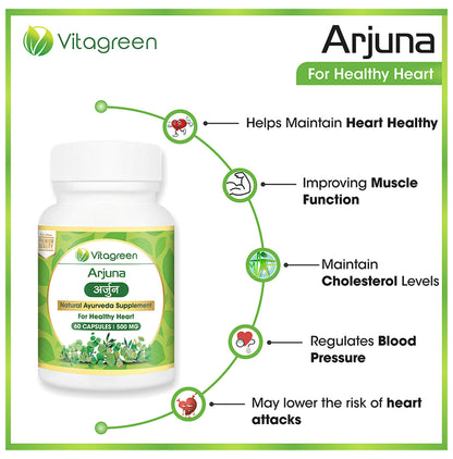 Vitagreen Arjuna 500mg Capsule