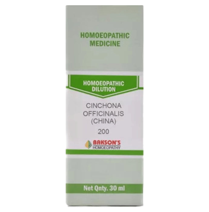 Bakson's Homeopathy Cinchona Officinalis (China) Dilution 200 - Classic Derma