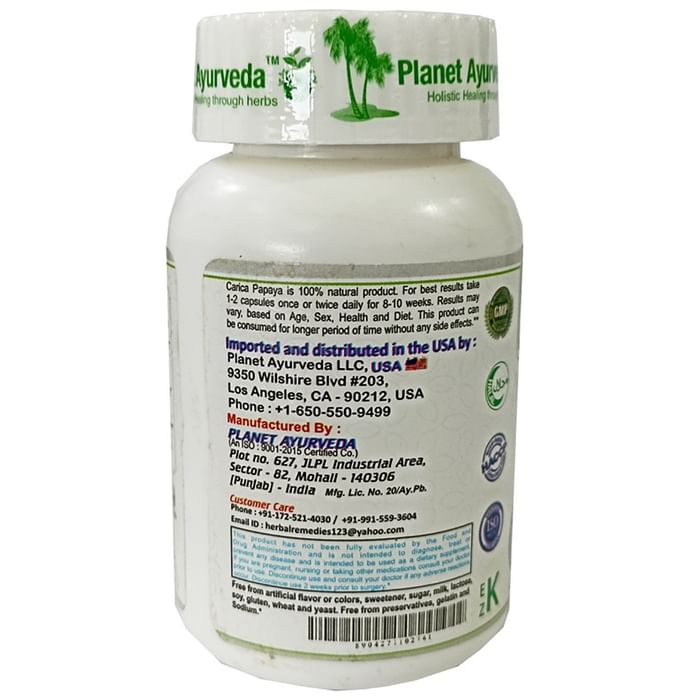 Planet Ayurveda Carica Papaya Vege Capsule