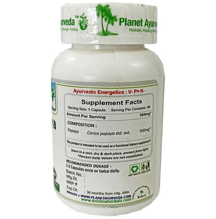 Planet Ayurveda Carica Papaya Vege Capsule