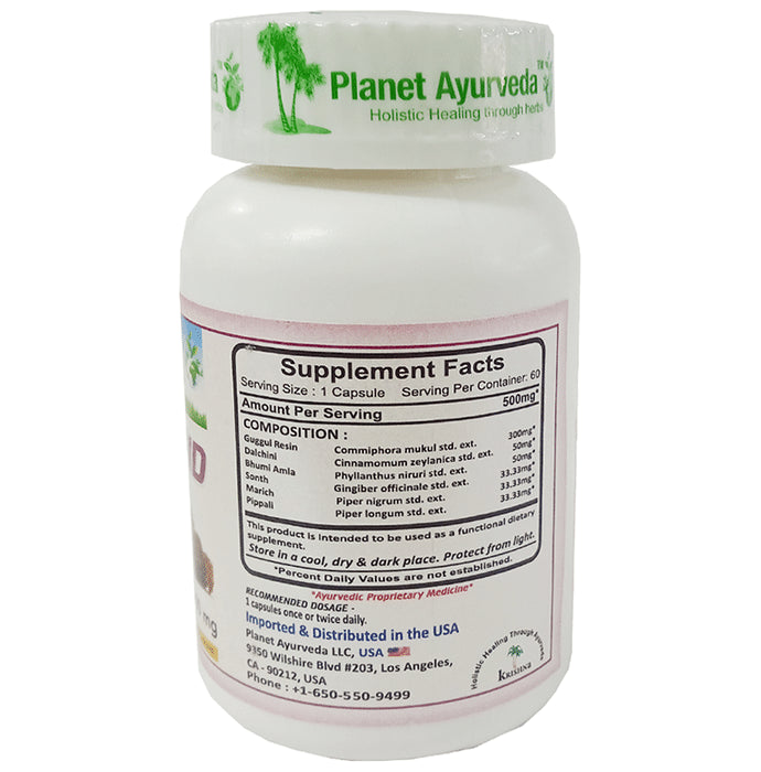 Planet Ayurveda Guggulipid Vege Capsule