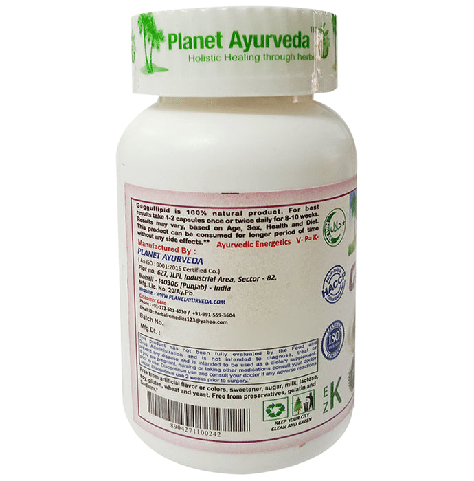 Planet Ayurveda Guggulipid Vege Capsule