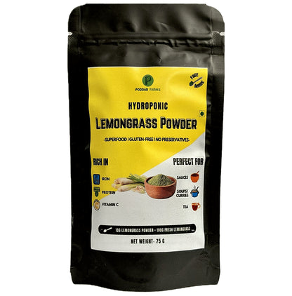 Poddar Farms Hydroponic Lemongrass Powder - Classic Derma